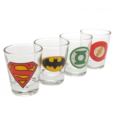 DC-Comics-4pk-Shot-Glass-Set