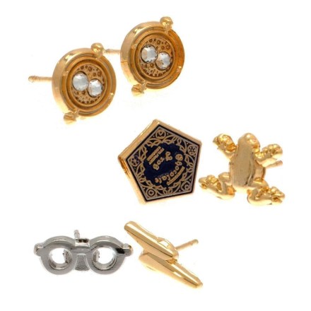 Harry-Potter-Gold-Plated-Earring-Set
