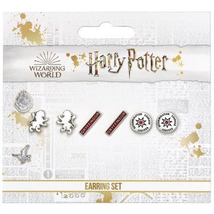 Harry-Potter-Silver-Plated-Earring-Set-Gryffindor-4