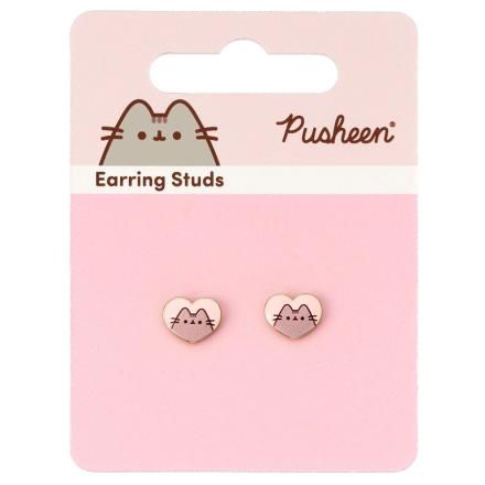 Pusheen-Gold-Plated-Heart-Earrings-2