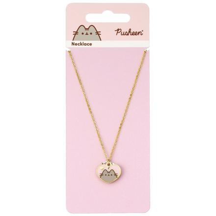 Pusheen-Gold-Plated-Heart-Necklace-3