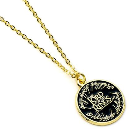 The-Lord-Of-The-Rings-Gold-Plated-Necklace-Logo