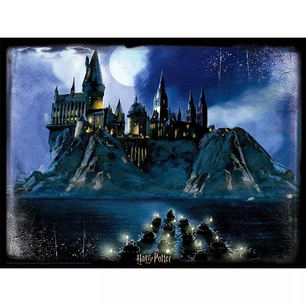 Harry Potter Hogwarts Castle Night 500 piece 3D Image Puzzle 