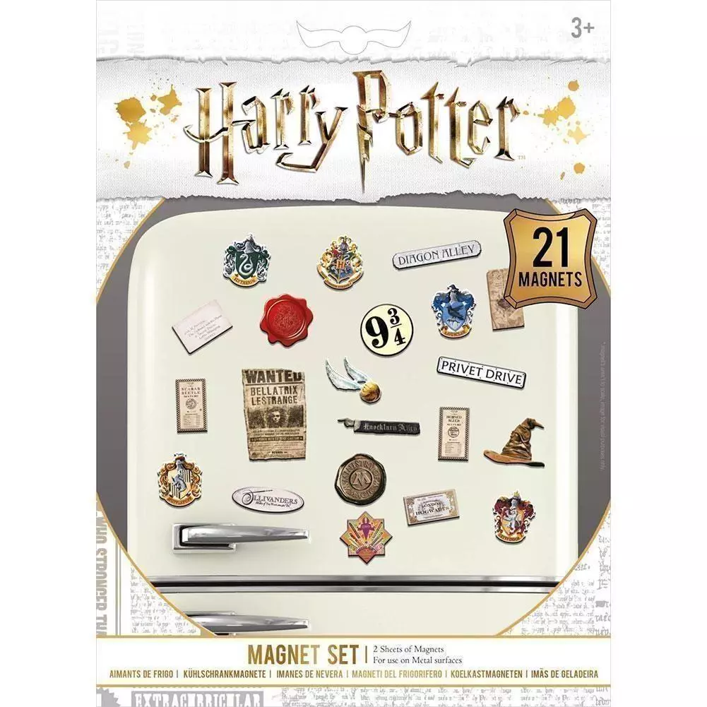 Harry Potter Rubber Fridge Magnet Set