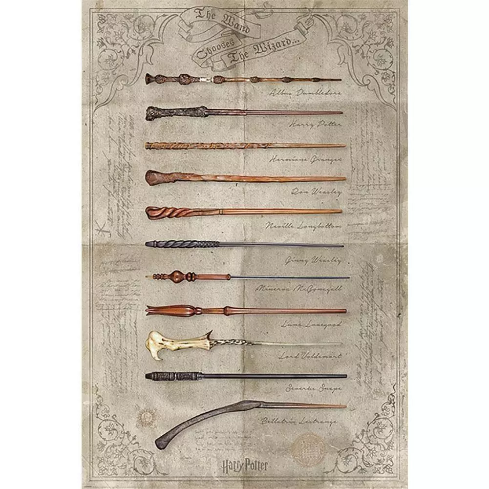 Harry Potter Wands Wall Poster 