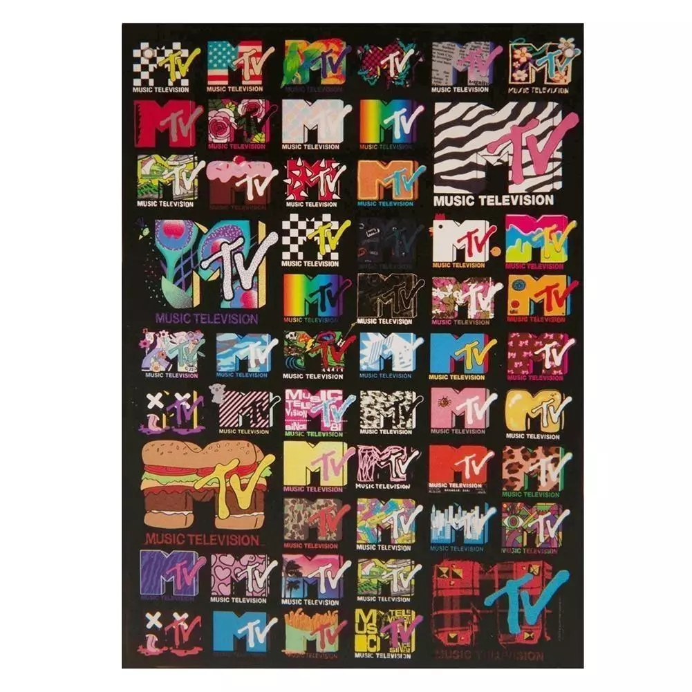 MTV Logos Fabric XL Fabric Wall Banner