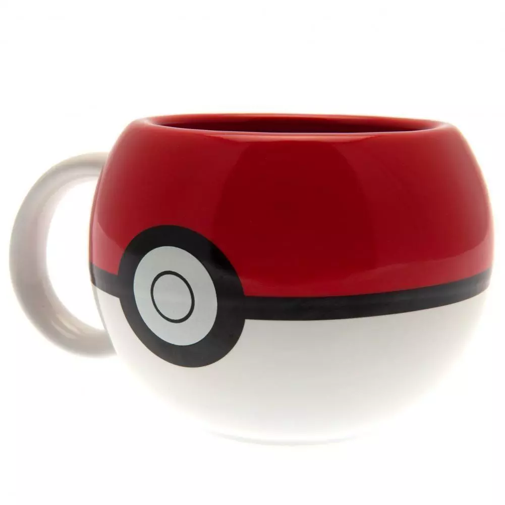 Pokemon Pokeball 3D Sculpted Ceramic Mug 