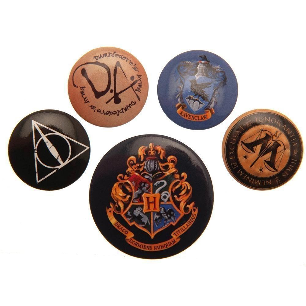 Harry Potter Button Badge Set Hogwarts