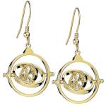 Harry-Potter-Gold-Plated-Crystal-Earrings-Time-Turner