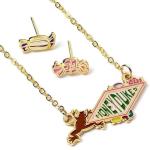Harry-Potter-Gold-Plated-Necklace-Earrings-Honeydukes