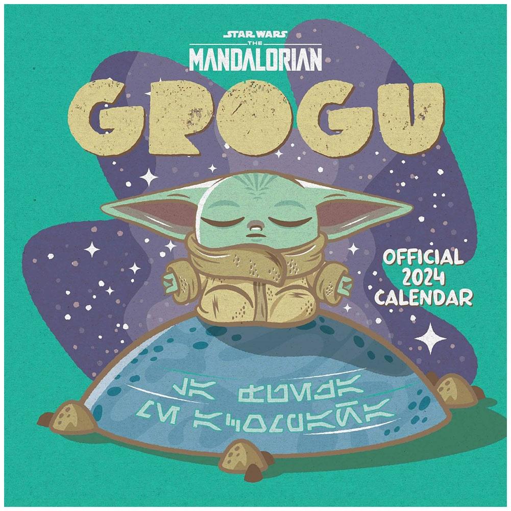 Star Wars The Mandalorian Square Calendar 2024 Grogu