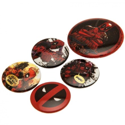 Deadpool-Button-Badge-Set-1