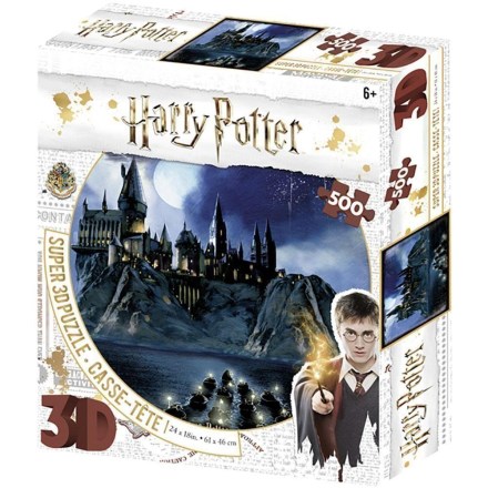 Harry-Potter-3D-Image-Puzzle-500pc-Hogwarts-Night-1
