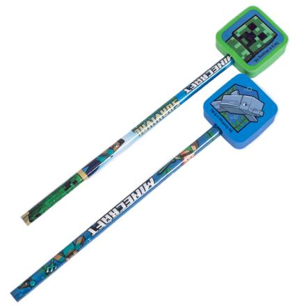 Minecraft-2pk-Pencil-Topper-Set