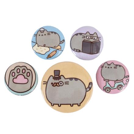 Pusheen-Fancy-Button-Badge-Set