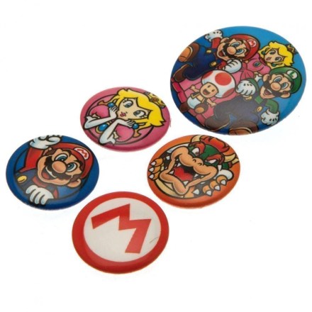 Super-Mario-Button-Badge-Set-1