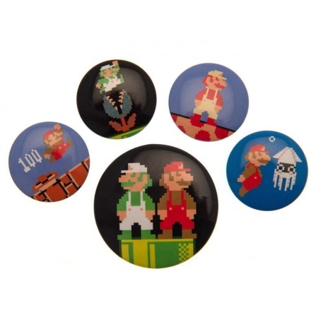 Super-Mario-Button-Badge-Set-Retro